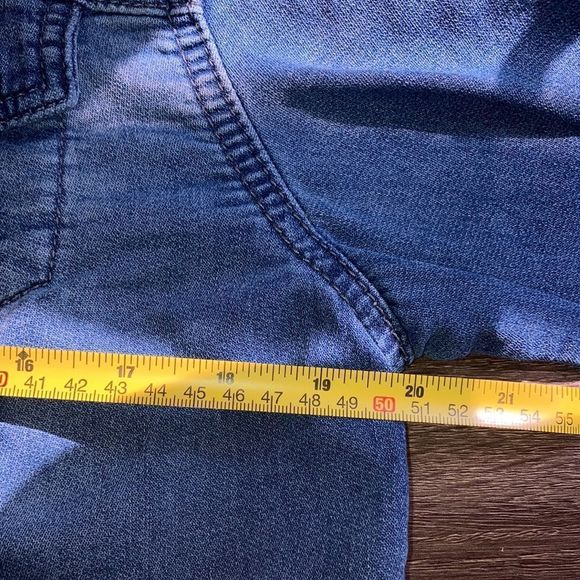 Womens Medium Upcycled Buffalo David Britton Stretch Denim Boho Jacket W/ Cat - Picture 6 of 14